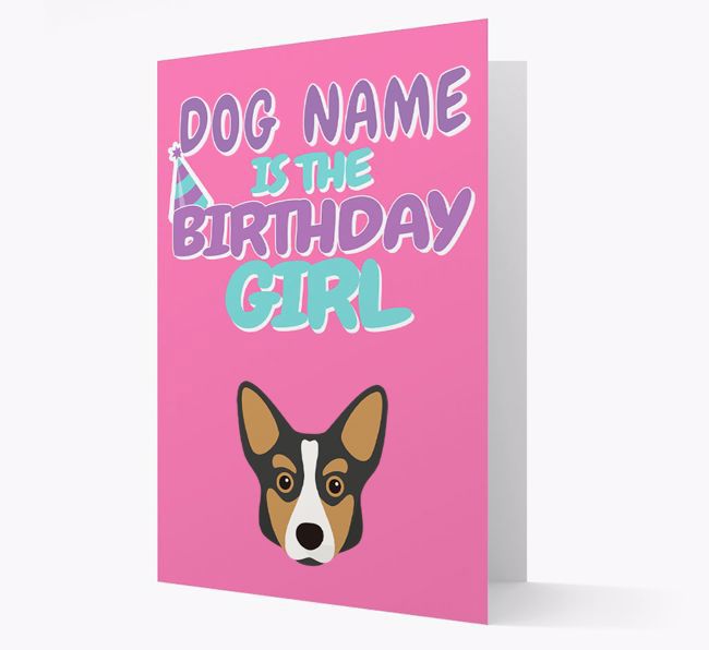 'Birthday Girl' Card with {breedFullName} Icon